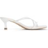 imageAthlefit Womens Strappy Kitten Heels Flip Flops Square Open Toe Low Heels Fashion Party Dress Thong Heeled SandalsWhite