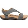 imageAthlefit Womens Orthopedic Arch Support Sandals Summer Comfortable Walking Flat Beach Sandals Casual DressyGrey