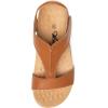 imageAthlefit Womens Orthopedic Arch Support Sandals Summer Comfortable Walking Flat Beach Sandals Casual DressyTan
