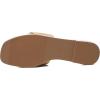 imageAthlefit Womens Summer Flat Sandals Slip On Square Toe Soft Leather Slide SandalsCamel