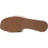imageAthlefit Womens Summer Flat Sandals Slip On Square Toe Soft Leather Slide SandalsNude