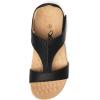 imageAthlefit Orthopedic Sandals for Women Comfortable Beach Orthotic Sandals with Arch SupportBlack