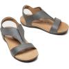 imageAthlefit Orthopedic Sandals for Women Comfortable Beach Orthotic Sandals with Arch SupportGrey