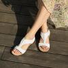 imageAthlefit Orthopedic Sandals for Women Comfortable Beach Orthotic Sandals with Arch SupportWhite