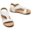 imageAthlefit Orthopedic Sandals for Women Comfortable Beach Orthotic Sandals with Arch SupportWhite