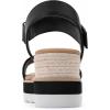 imageAthlefit Platform Sandals Women Espadrille Wedge Comfortable Ankle Strap Open Toe Sandals for WalkingBlack