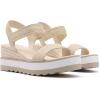 imageAthlefit Platform Sandals Women Espadrille Wedge Comfortable Ankle Strap Open Toe Sandals for WalkingRaffia
