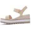 imageAthlefit Platform Sandals Women Espadrille Wedge Comfortable Ankle Strap Open Toe Sandals for WalkingRaffia