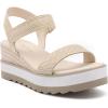 imageAthlefit Platform Sandals Women Espadrille Wedge Comfortable Ankle Strap Open Toe Sandals for WalkingRaffia