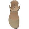imageAthlefit Womens Closed Toe Sandals Comfort Cork Footbed Arch Support Flat SandalsBrown