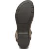 imageAthlefit Womens Closed Toe Sandals Comfort Cork Footbed Arch Support Flat SandalsBrown