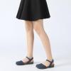 imageAthlefit Womens Closed Toe Sandals Comfort Cork Footbed Arch Support Flat SandalsNavy