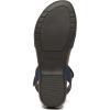 imageAthlefit Womens Closed Toe Sandals Comfort Cork Footbed Arch Support Flat SandalsNavy