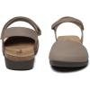 imageAthlefit Womens Closed Toe Sandals Comfort Cork Footbed Arch Support Flat SandalsTaupe