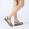 imageAthlefit Womens Closed Toe Sandals Comfort Cork Footbed Arch Support Flat SandalsTaupe