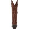 imageAthlefit Cowboy Boots for Women Western Cowgirl Square Toe boots Embroidery Chunky Heel MidCalf BootsBrown