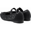 imageAthlefit Ballet Flats Shoes for Women Mary Jane Flats Bow Dressy Comfortable Round Toe Slip On Ballerina Flat ShoesBlack Pu