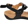 imageAthlefit Womens Orthopedic Arch Support Sandals Comfortable Thong TStrap Orthotic Casual Flat SandalsBlack