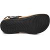 imageAthlefit Womens Orthopedic Arch Support Sandals Comfortable Thong TStrap Orthotic Casual Flat SandalsBlack