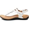 imageAthlefit Womens Orthopedic Arch Support Sandals Comfortable Thong TStrap Orthotic Casual Flat SandalsWhite