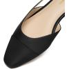 imageAthlefit Slingback Flats for Women Square Pointed Toe Two Toned Flats Wedding Pumps for WomenBlack