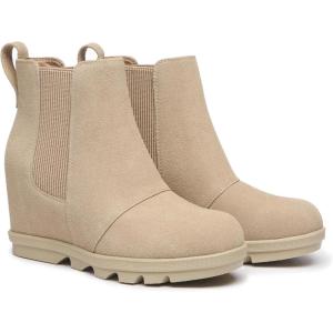 imageAthlefit Womens Wedge Boots Comfortable Ankle Wedge BootiesNude