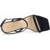 imageAthlefit Womens Strappy High Heels Square Open Toe Heeled Sandals Ankle Strap Dressy Wedding Party ShoesBlack