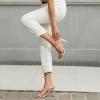 imageAthlefit Womens Strappy High Heels Square Open Toe Heeled Sandals Ankle Strap Dressy Wedding Party ShoesNude