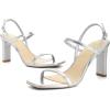 imageAthlefit Womens Strappy High Heels Square Open Toe Heeled Sandals Ankle Strap Dressy Wedding Party ShoesSilver