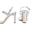 imageAthlefit Womens Strappy High Heels Square Open Toe Heeled Sandals Ankle Strap Dressy Wedding Party ShoesSilver