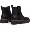 imageAthlefit Womens Chelsea Boots Platform Chunky Heel Slip On Elastic Lug Sole Ankle BootiesBlack