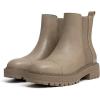 imageAthlefit Womens Chelsea Boots Platform Chunky Heel Slip On Elastic Lug Sole Ankle BootiesLight Khaki