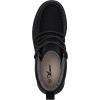 imageAthlefit Womens Lace Up Ankle Boots Casual Comfortable Lightweight Walking Flat Ankle BootiesBlack