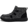 imageAthlefit Womens Lace Up Ankle Boots Casual Comfortable Lightweight Walking Flat Ankle BootiesFold Black