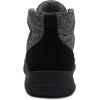 imageAthlefit Womens Lace Up Ankle Boots Casual Comfortable Lightweight Walking Flat Ankle BootiesFold Black