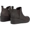 imageAthlefit Womens Wedge Chelsea Boots Platform Lug Sole Elastic Short Ankle Booties with Side ZipperDark Brown