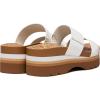 imageAthlefit Platform Sandals Women Summer Flatform Slides for Women Comfortable Arch Support Beach SandalsWhite