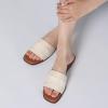 imageAthlefit Womens Flat Sandals Comfortable Slide Sandals Dressy Summer 2025Beige