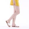 imageAthlefit Womens Flat Sandals Summer Casual Slip On Leather Slide SandalWhite