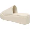 imageAthlefit Womens Slip On Platform Sandals Comfortable Open Toe Summer Flatform Slide SandalsBeige