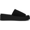 imageAthlefit Womens Slip On Platform Sandals Comfortable Open Toe Summer Flatform Slide SandalsBlack
