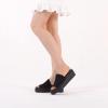 imageAthlefit Womens Slip On Platform Sandals Comfortable Open Toe Summer Flatform Slide SandalsBlack