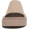 imageAthlefit Womens Slip On Platform Sandals Comfortable Open Toe Summer Flatform Slide SandalsNude