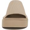 imageAthlefit Womens Slip On Platform Sandals Comfortable Open Toe Summer Flatform Slide SandalsTaupe