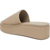 imageAthlefit Womens Slip On Platform Sandals Comfortable Open Toe Summer Flatform Slide SandalsTaupe