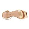 imageAthlefit Chunky Heels for Women Block Heeled Sandals Square Toe Ankle Strap Fashion High Heels for PromGold
