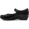 imageAthlefit Mary Jane Flats for Women Dressy Ballet Flats Shoes Comfortable Round Toe Buckle Work Flat ShoesBlack