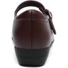 imageAthlefit Mary Jane Flats for Women Dressy Ballet Flats Shoes Comfortable Round Toe Buckle Work Flat ShoesBrown