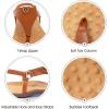 imageAthlefit Womens Comfortable Orthopedic Sandals Thong Dressy TStrap Orthotic Casual Summer Arch Support Sandals02brown
