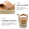 imageAthlefit Womens Espadrilles Sandals Ankle Strap Buckle Wedge Sandal Open Toe Studded Platform SandalsKhaki
